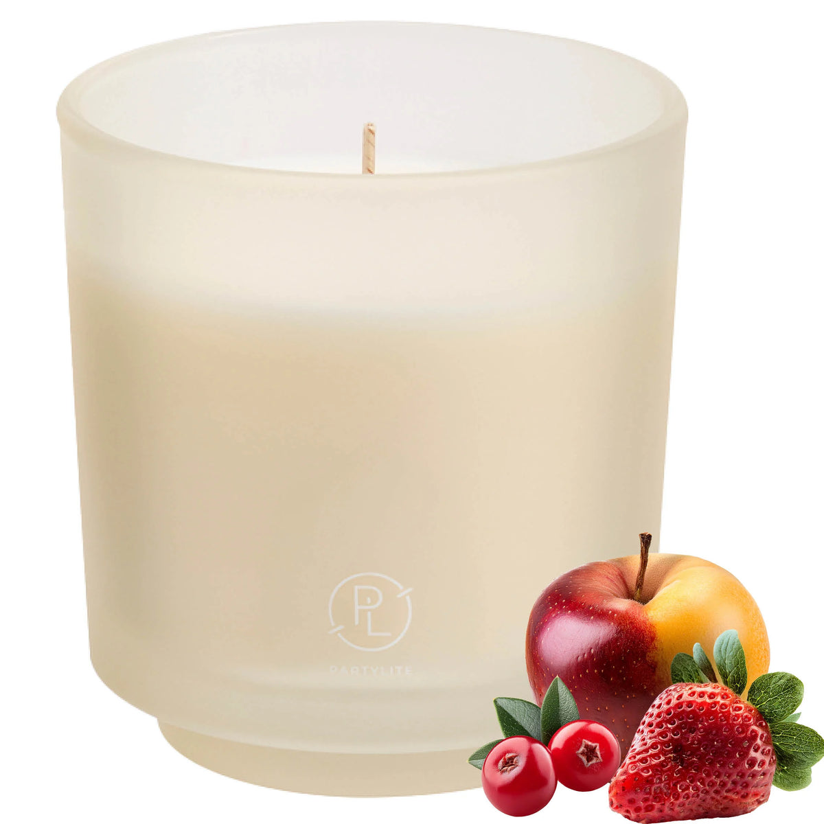 Refillable by PartyLite Iced Snowberries Jar Candle