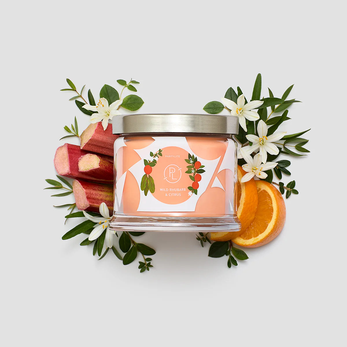 Wild Rhubarb & Citrus 3-Wick Jar Candle