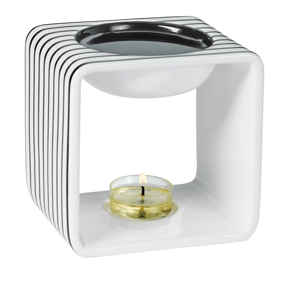 Monochrome Pinstripe Fragrance Warmer